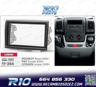 MARCO NEGRO RADIO 2-DIN PARA CITROEN JUMPER PEUGEOT BOXER FI