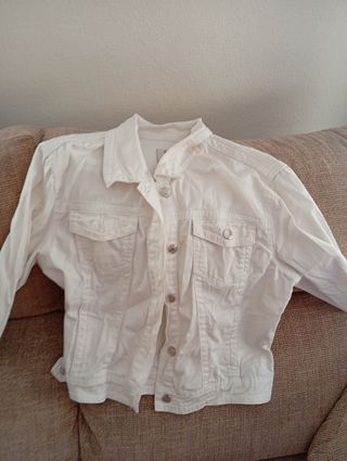 Chaqueta vaquera blanca