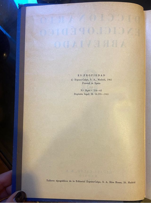 Diccionario enciclopédico antiguo