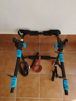Portabicicletas portón Decathlon con señal V20