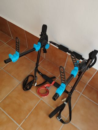 Portabicicletas portón Decathlon con señal V20