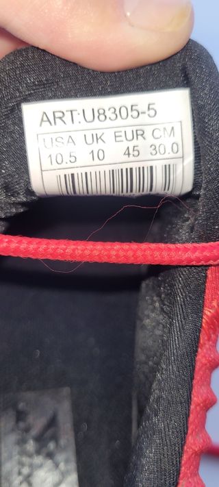 Zapatillas Deportivas Hombre Talla 45 Rojas 