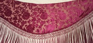 Traje Flamenca Seda Buganvilla y Mostaza