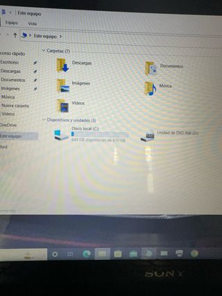 Portátil Sony Vaio Intel i7 8GB ram, LEER DESCRIP