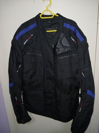 Chaqueta de moto negra GEARX VENT