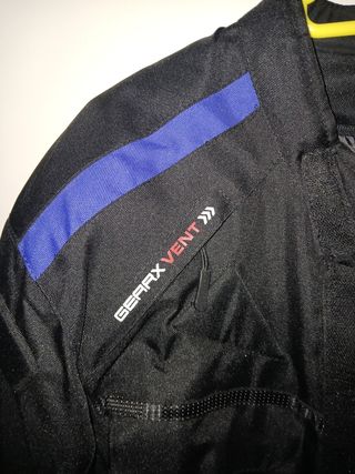 Chaqueta de moto negra GEARX VENT
