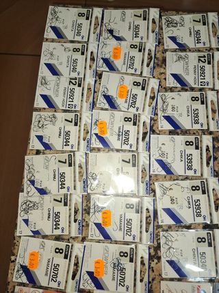 Anzuelos de pesca competición 50 paquetes