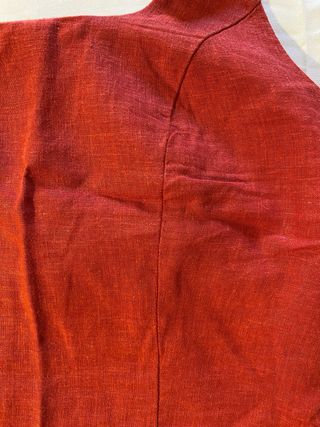 Top lino rojo halter