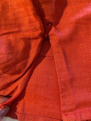 Top lino rojo halter