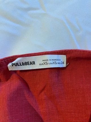 Top lino rojo halter
