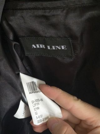 Chaqueta de cuero acolchada negra