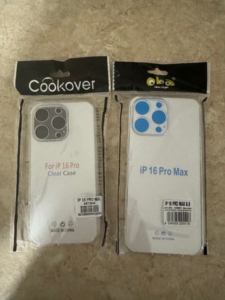 2 cover trasparenti per iPhone 16 pro e iPhone 16