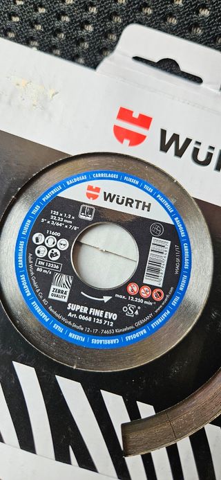 2 Discos Corte Wurth Super Fine Evo