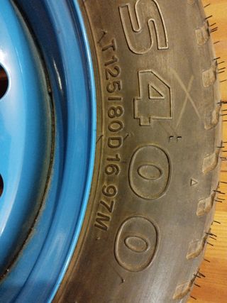 Rueda Repuesto Hyundai/Kia T125/80D16 ET30