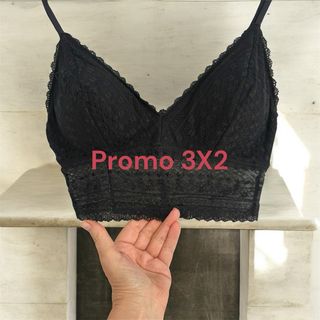 Sujetador encaje H&M negro