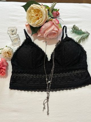 Sujetador encaje H&M negro