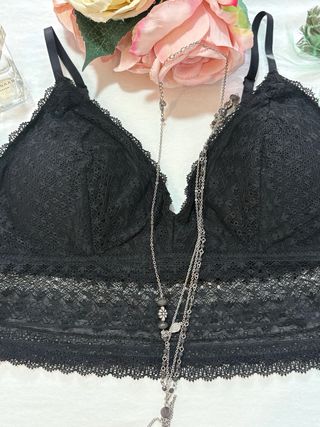 Sujetador encaje H&M negro