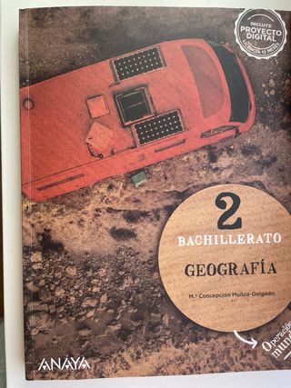 Libro Geografia 2 Bachillerato ANAYA