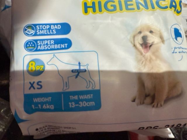 Braguitas higiénicas para perros Talla XS