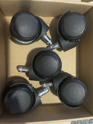 Ruedas para silla de oficina (5 unidades)