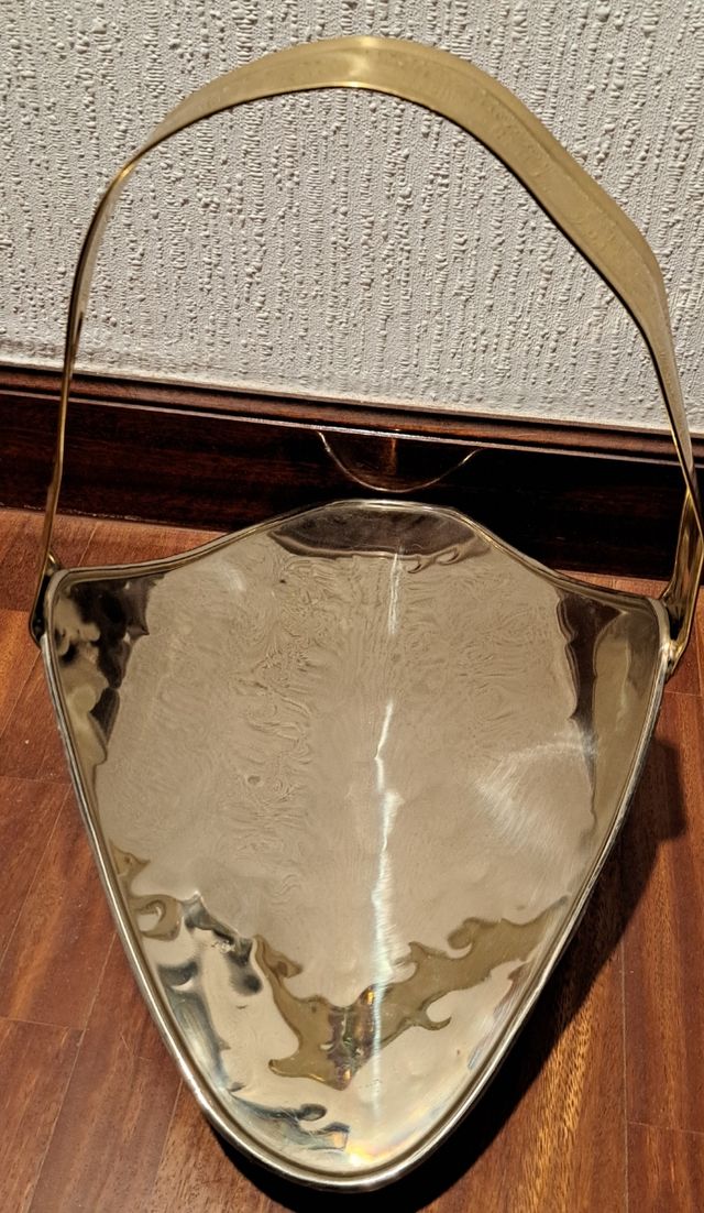 Centro de mesa,vintage, de Alpaca, Dorado y Platea