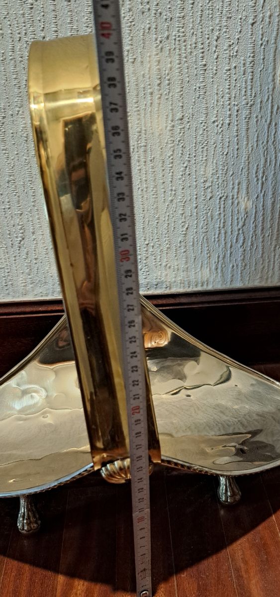 Centro de mesa,vintage, de Alpaca, Dorado y Platea