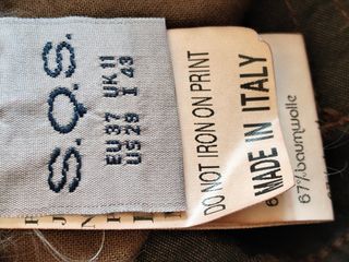 Pantalones marrones efecto piel mujer