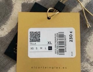 Vestido fiesta/boda El Corte Inglés Talla XL