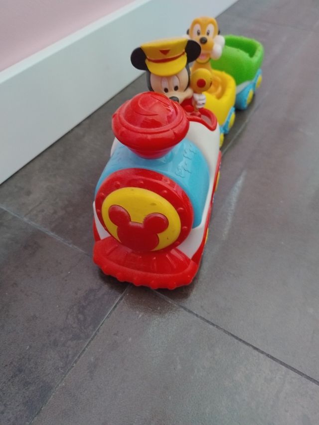 Tren de juguete Mickey y Pluto