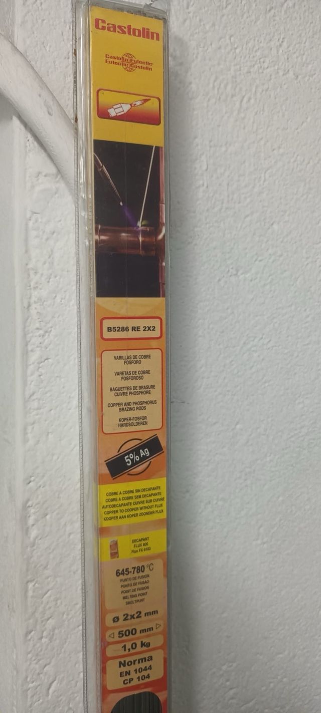 Varillas soldadura fuerte Castolin 5% Ag