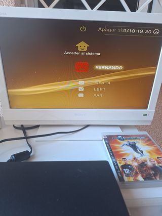 PS3 Slim 160GB + TV Bravía 19 Blanca