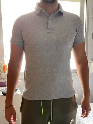 Polo Tommy Hilfiger Gris