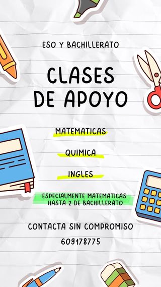 Clases de apoyo particulares