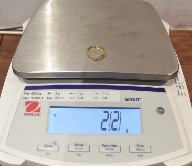 SORTIJA DE ORO 18K/2.2Gr