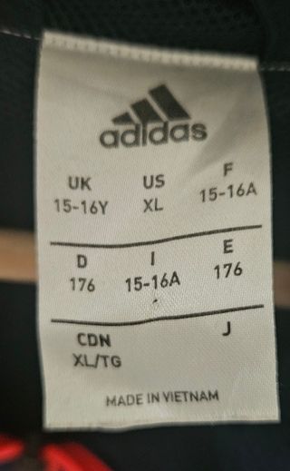 Chaqueta Adidas Azul y Naranja