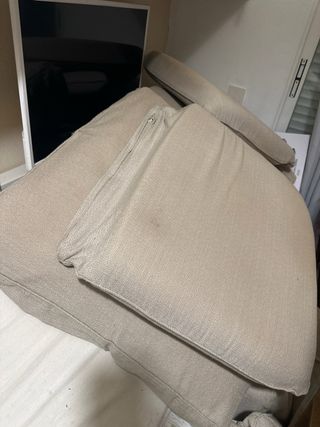 Sofá rinconera beige/crudo
