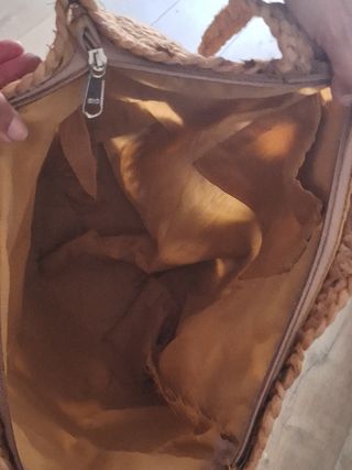 Bolso de yute tejido
