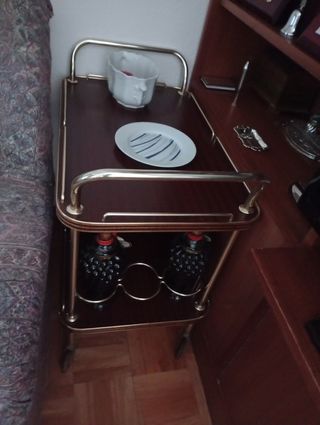 Mesa camarera madera y metal