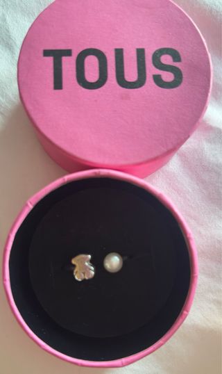 Anillo Tous Oso y Perla Plata
original