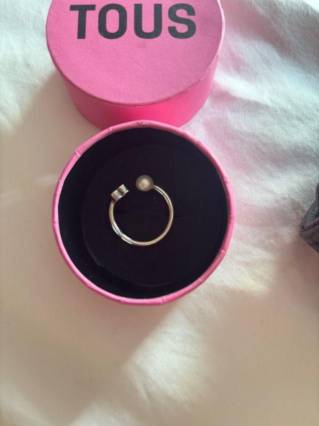 Anillo Tous Oso y Perla Plata
original