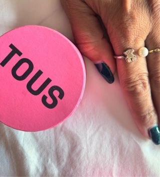 Anillo Tous Oso y Perla Plata
original