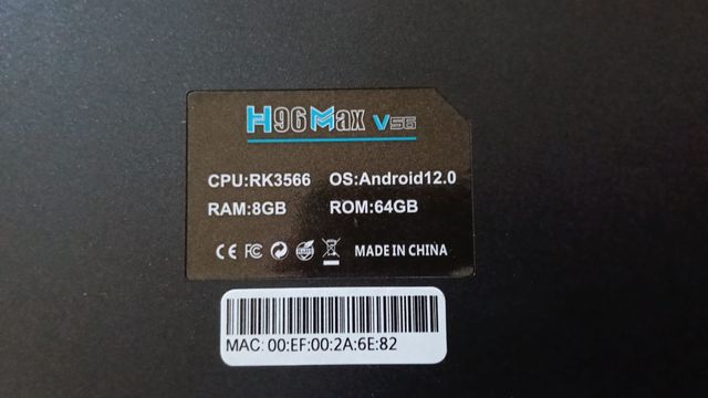 H96Max TV Box 8GB RAM 64GB ROM Android