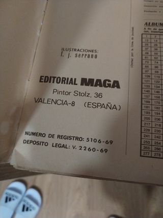 Álbum Maga Zoología y Botánica 1969