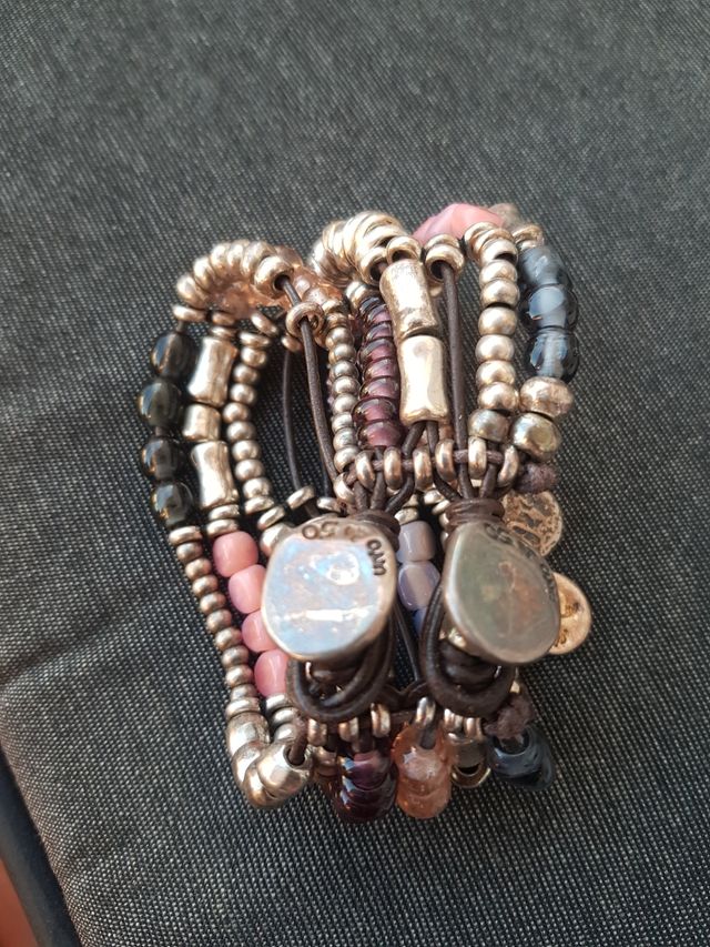 Bracciale Uno of 50 in argento e rosa