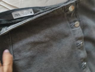 Falda vaquera Zara gris Talla S
