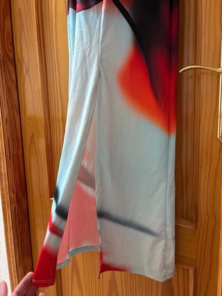 Vestido largo estampado floral