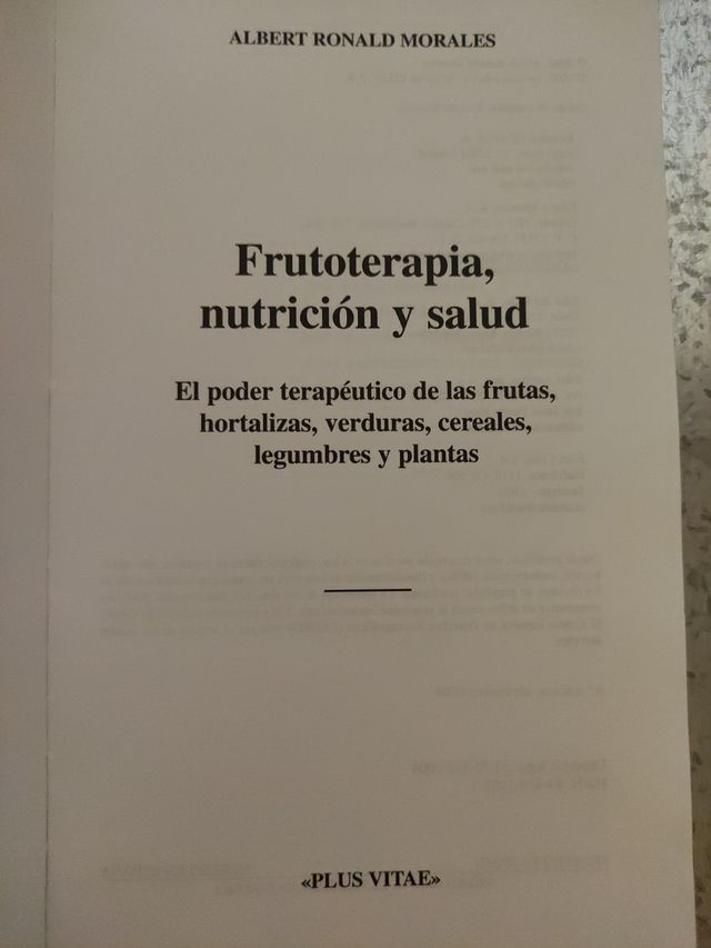 Frutoterapia: Nutricion Y Salud