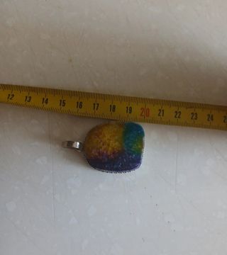 Colgante Cuarzo Arcoíris y Plata