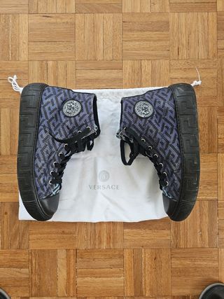 Zapatillas Versace Negras y Azules
