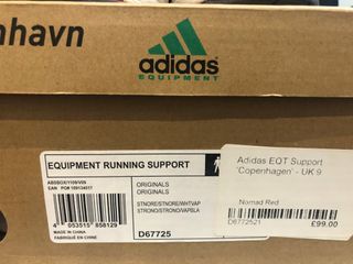 Adidas EQT Running Support Copenhagen Rojo